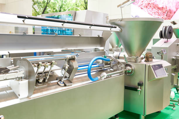istock Industrial equipment for sausage line 1180603140