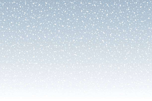 ilustrações de stock, clip art, desenhos animados e ícones de snowfall vector background - snowflake falling christmas backgrounds