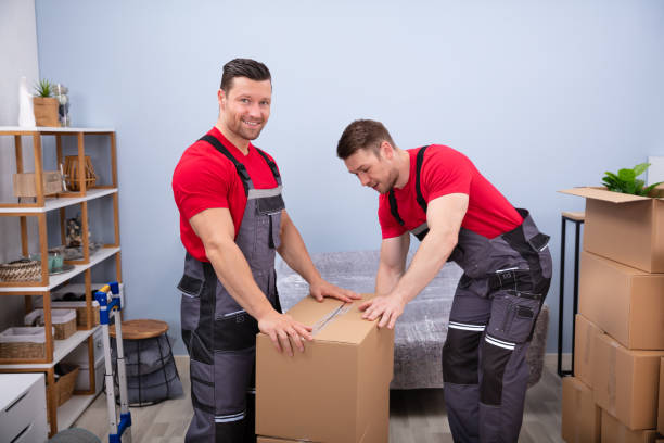 istock Smiling Young Male Packing The Cardboard Boxes 1180605418