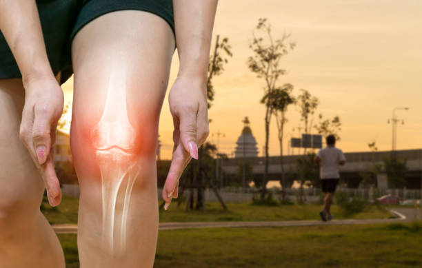 istock Human leg Osteoarthritis inflammation Of bone joints 1180607425