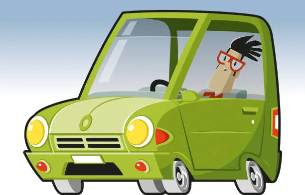 Vector illustration of Car ownership