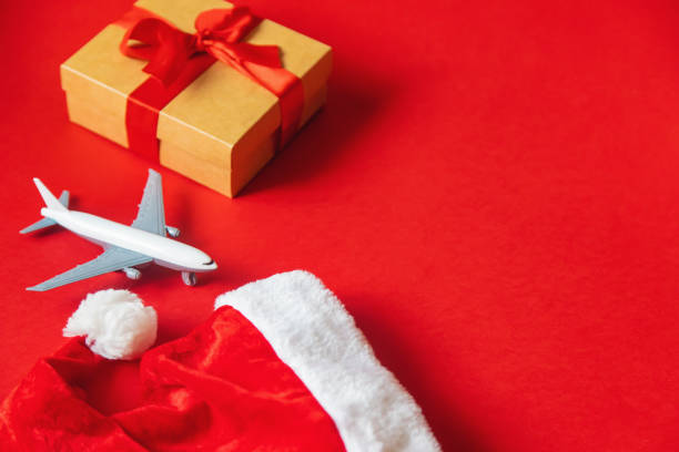 istock Christmas background in red. Travel. Selective focus. 1180609968