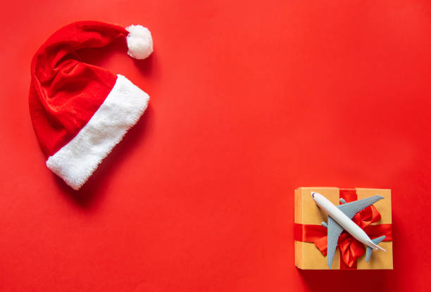 istock Christmas background in red. Travel. Selective focus. 1180609973