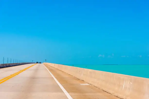 Photo of Clear sky over Florida's Overseas highway