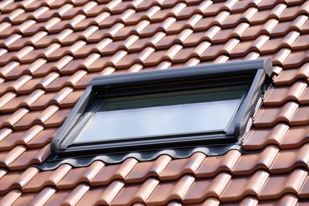 istock New tiled roof with skylight 1180614837