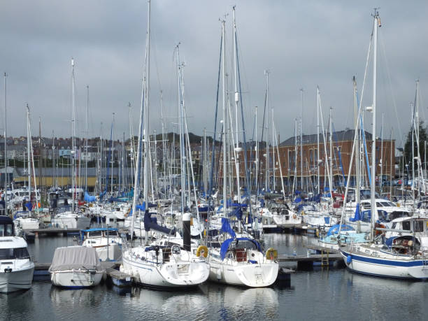 The Docks at Milford Haven, Pembrokeshire, Wales, UK The Docks at Milford Haven, Pembrokeshire, Wales, UK milford haven stock pictures, royalty-free photos & images