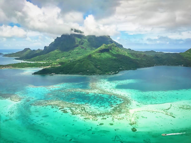 istock Bora Bora Island French Polynesia Aerial View 1180621607