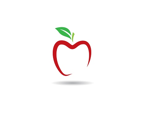 Apple vector icon illustration design