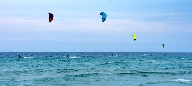 istock Kitesurf, extreme aquatic sport 1180628670