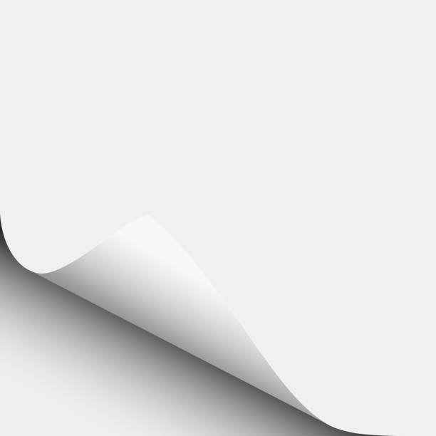 istock Vector lower left curl of corner of transparent sheet of paper. 1180628947