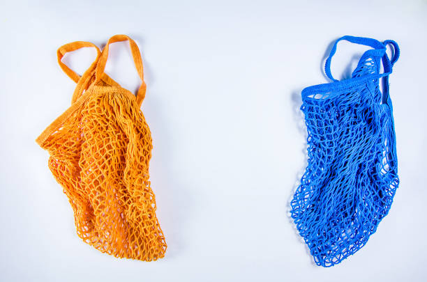 istock Bags of a woven bag free plastic 1180632595