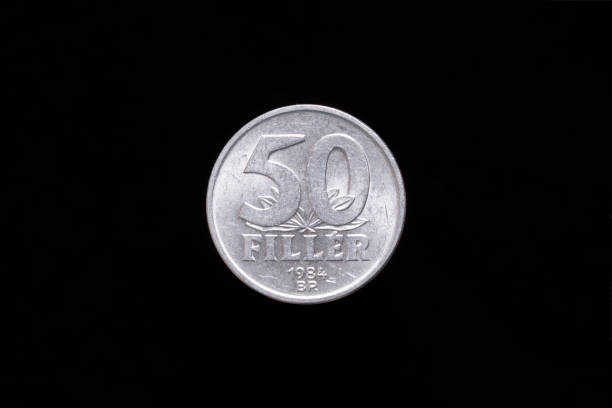 istock Old Hungarian 50 Filler coin from 1984, reverse 1180633768