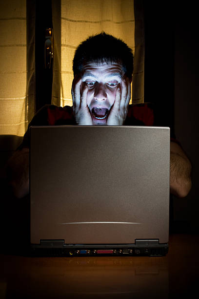 istock Stressed man in front of this laptop 118063761