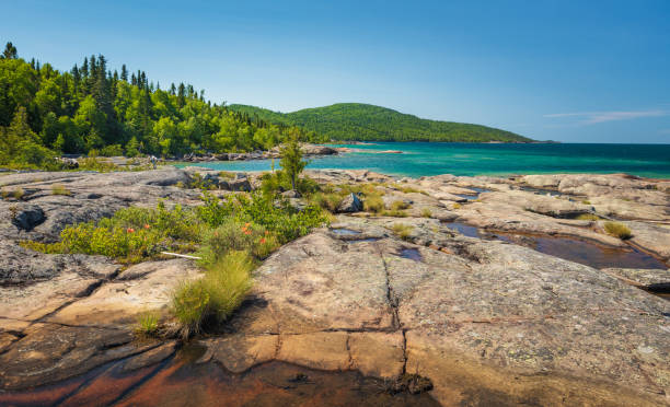 istock Scenic landscape view of Ancient Volcanic Rock 1180638036