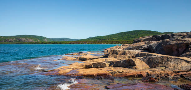 istock Rocky coast Landscape on Lake Superior 1180638055