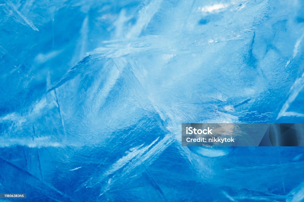textura azul congelada de hielo - Foto de stock de Hielo libre de derechos