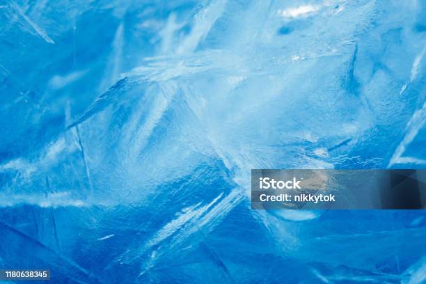 Textura Azul Congelada De Hielo Foto de stock y más banco de imágenes de Hielo - Hielo, Fondos, Frío