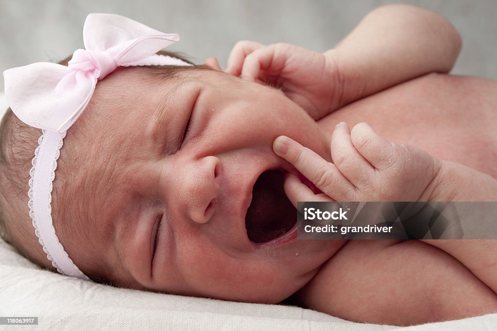 Baby Girl Series Cute Newborn Baby Babies Only Stock Photo