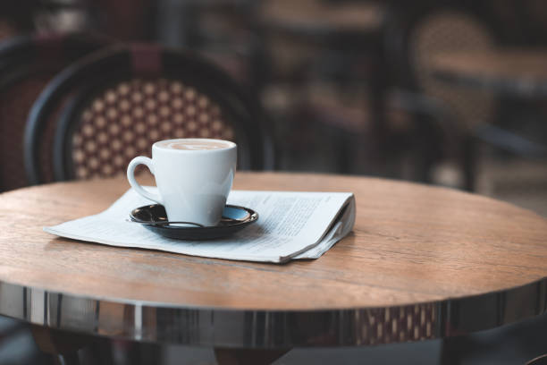 Cup of coffee in cafe