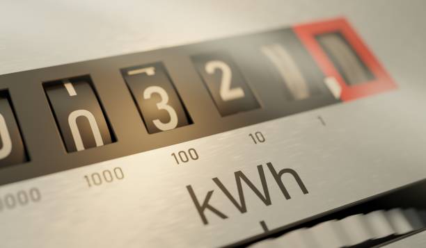 istock Analog electrometer is measuring electricity consumption. 3D rendered illustration. 1180642184