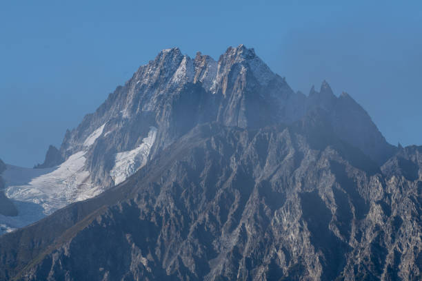 Alaskan mountain peak in autumn just before the snows cover them.