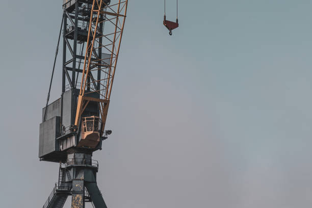 istock Crane at a commercial dock 1180660309