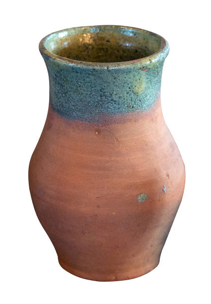 istock clay jug isolated on a white background. vintage jug front view. 1180661280