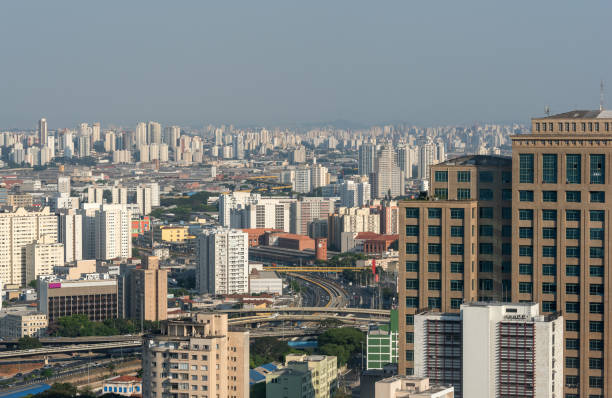 istock Sao Paulo city seen from a high angle view 1180671924