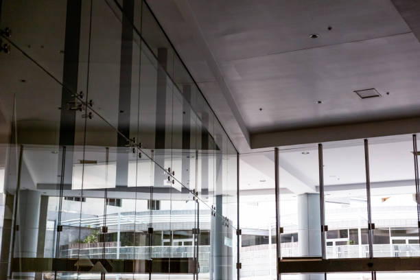 istock Entry hall of office building, background with copy space 1180673320