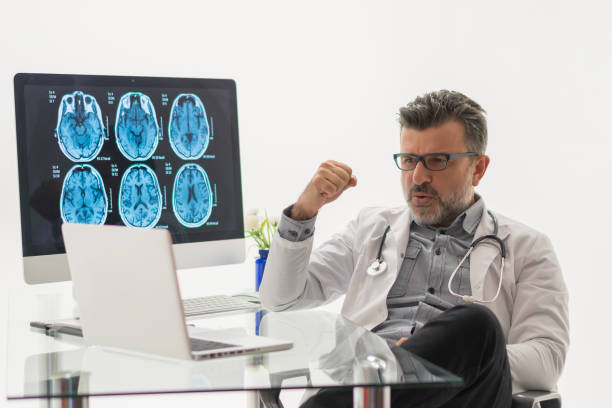 istock Successful doctor is working in the office 1180675464