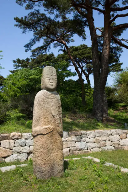 Yeomiri standing statue Buddha Seosan-si, South Korea.