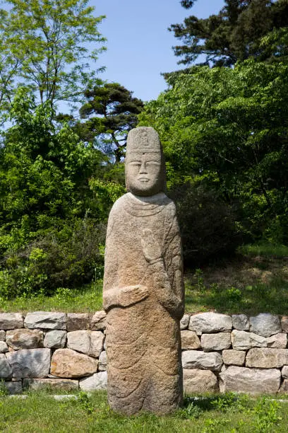 Yeomiri standing statue Buddha Seosan-si, South Korea.