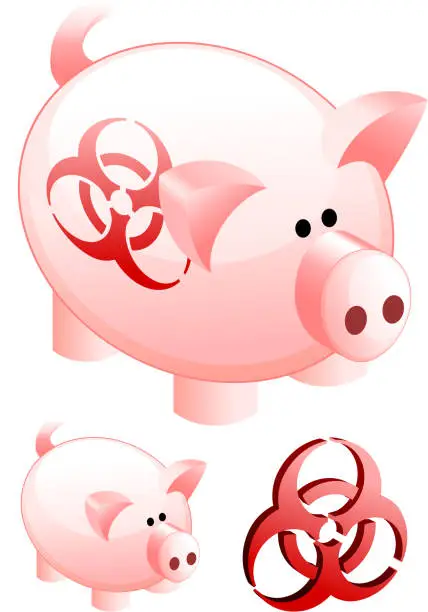 Vector illustration of Swine Flu