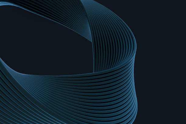 istock The virtual image of Mobius ring geometric figure, 3d rendering. 1180677415
