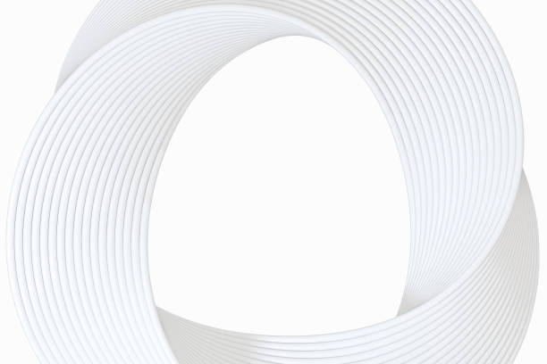 istock The virtual image of Mobius ring geometric figure, 3d rendering. 1180677446