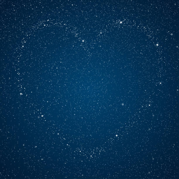 istock Heart made stars at the night. Valentine day background, banner, poster, card. 1180687786