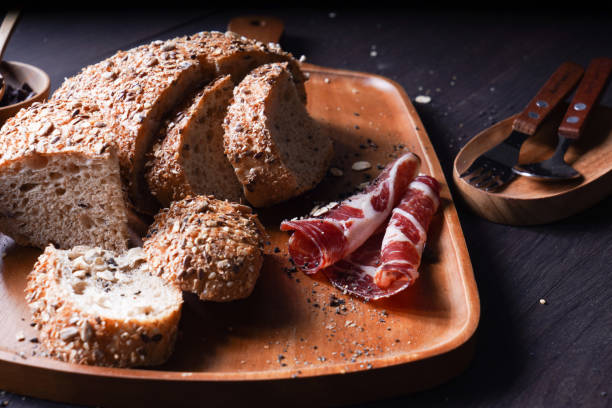 istock bacon bread pastry bakery. baked food 1180687795
