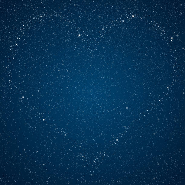 istock Heart made stars at the night. Valentine day background, banner, poster, card. 1180687797