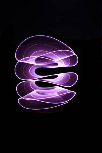 istock Lightpainting session at night. Long exposure mode. 1180689060