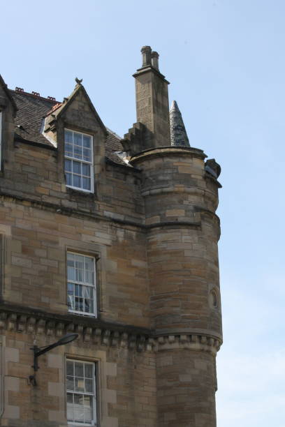 istock Towered stone building in Edinburgh city 1180690688