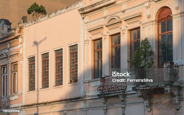 Colonial Houses In Sao Paulo Downtown Stock Photo - Download Image Now - São Paulo, São Paulo State, 2019