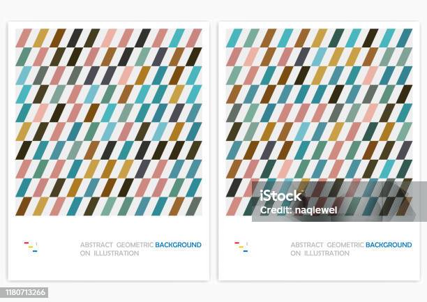 Abstract Minimalistic Geometrical Stripe Design Vector Pattern Background Stock Illustration - Download Image Now