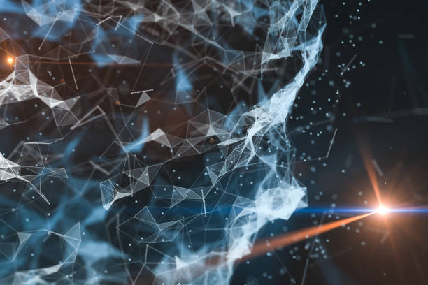 istock Human head made up of technological lines with the concept of Artificial Intelligence, 3D rendering. 1180721935