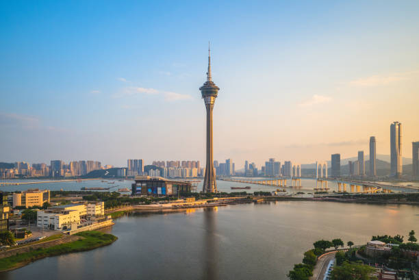 istock skyline of macau at dusk 1180722192