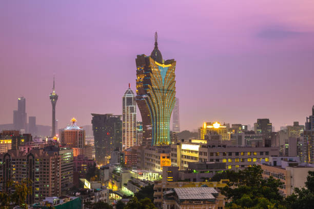 istock skyline of macau at dusk 1180722203