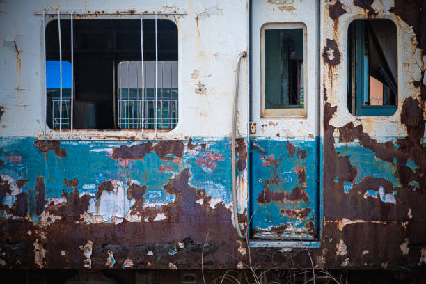 istock The old train wagons in an abandoned station. 1180726357