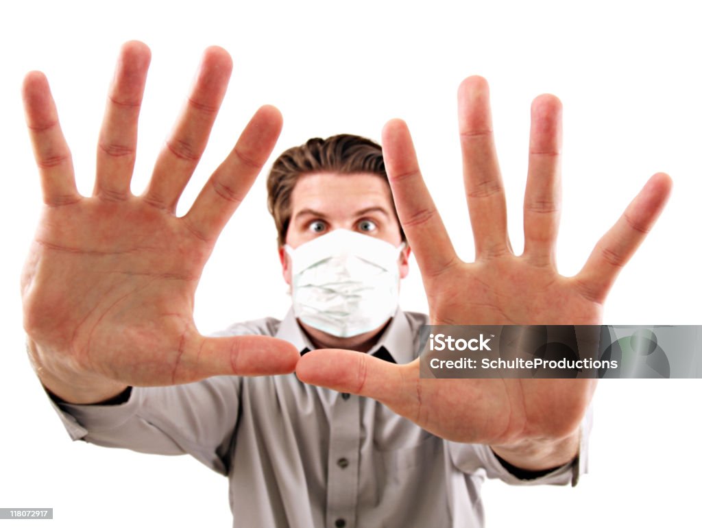 Masque anti-grippe homme - Photo de Adulte libre de droits