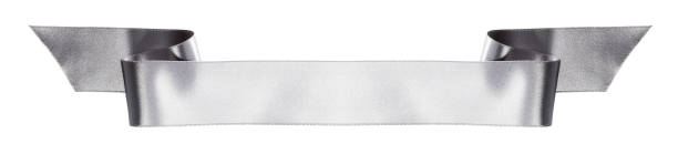 istock Satin ribbon banner on white 1180744173