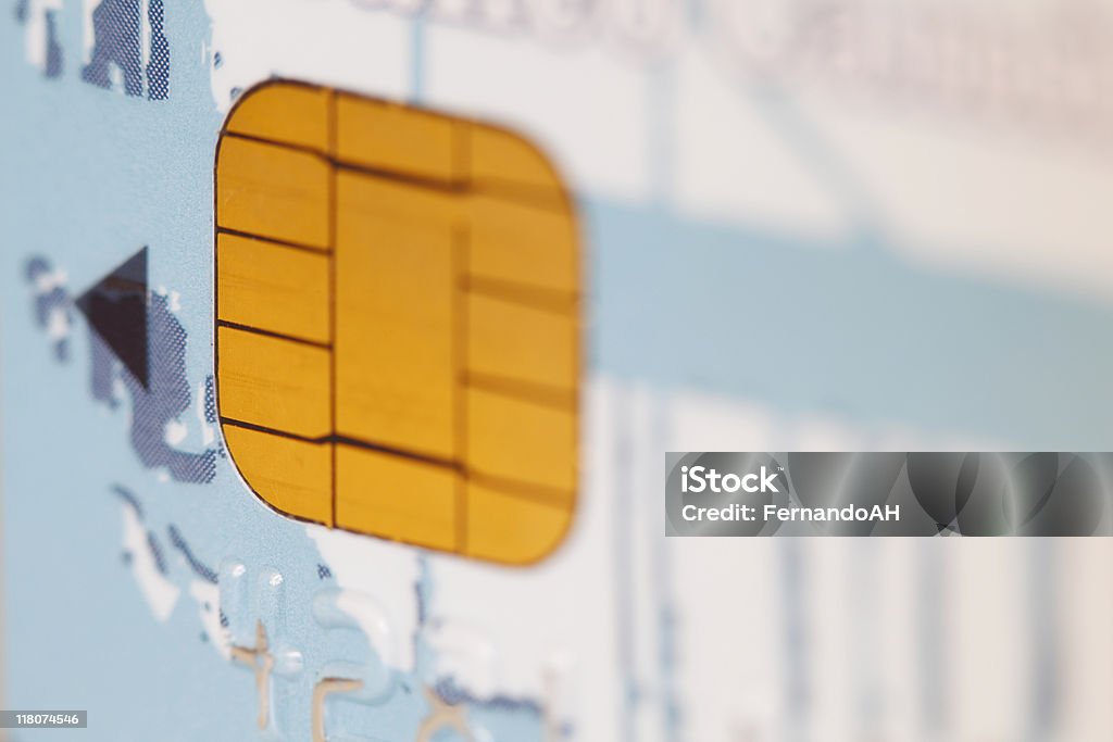 Kreditkarten-chip - Lizenzfrei Bankkarte Stock-Foto