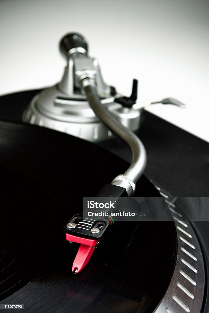 DJ de vinil - Foto de stock de Branco royalty-free